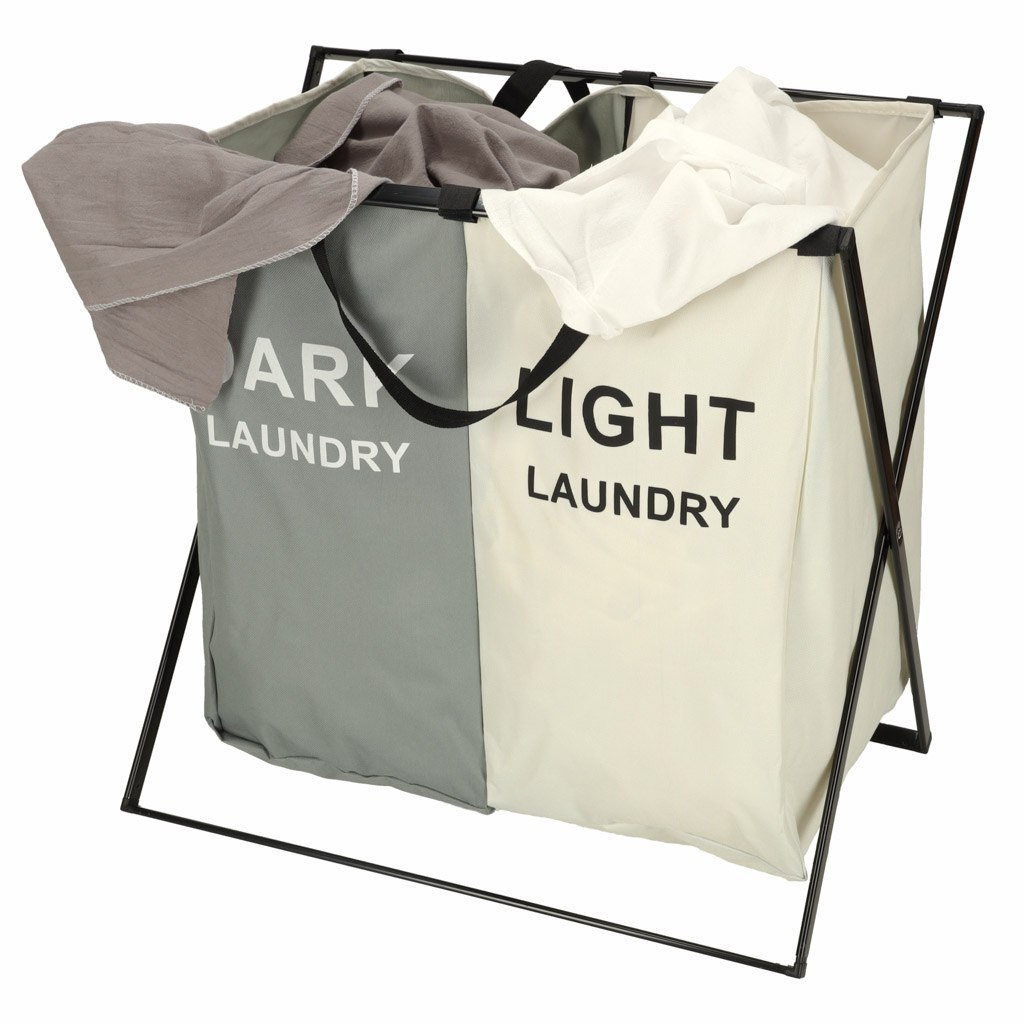 KOSZ NA PRANIE SEGREGACJA ORGANIZER 2 KOMORY